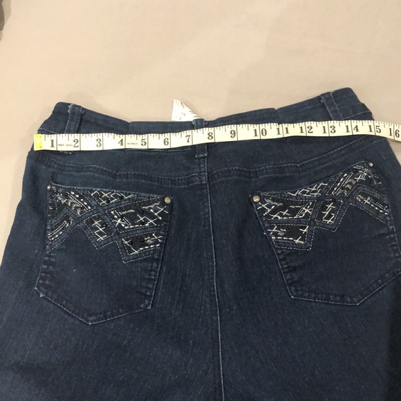 CLEO | Dark Wash 5 Pocket Slim Leg Jean SIZE 14 - Picture 6 of 16